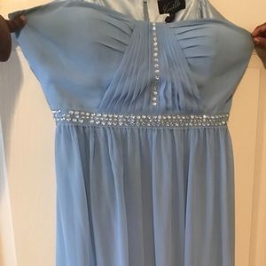 Elegant Baby Blue Dress